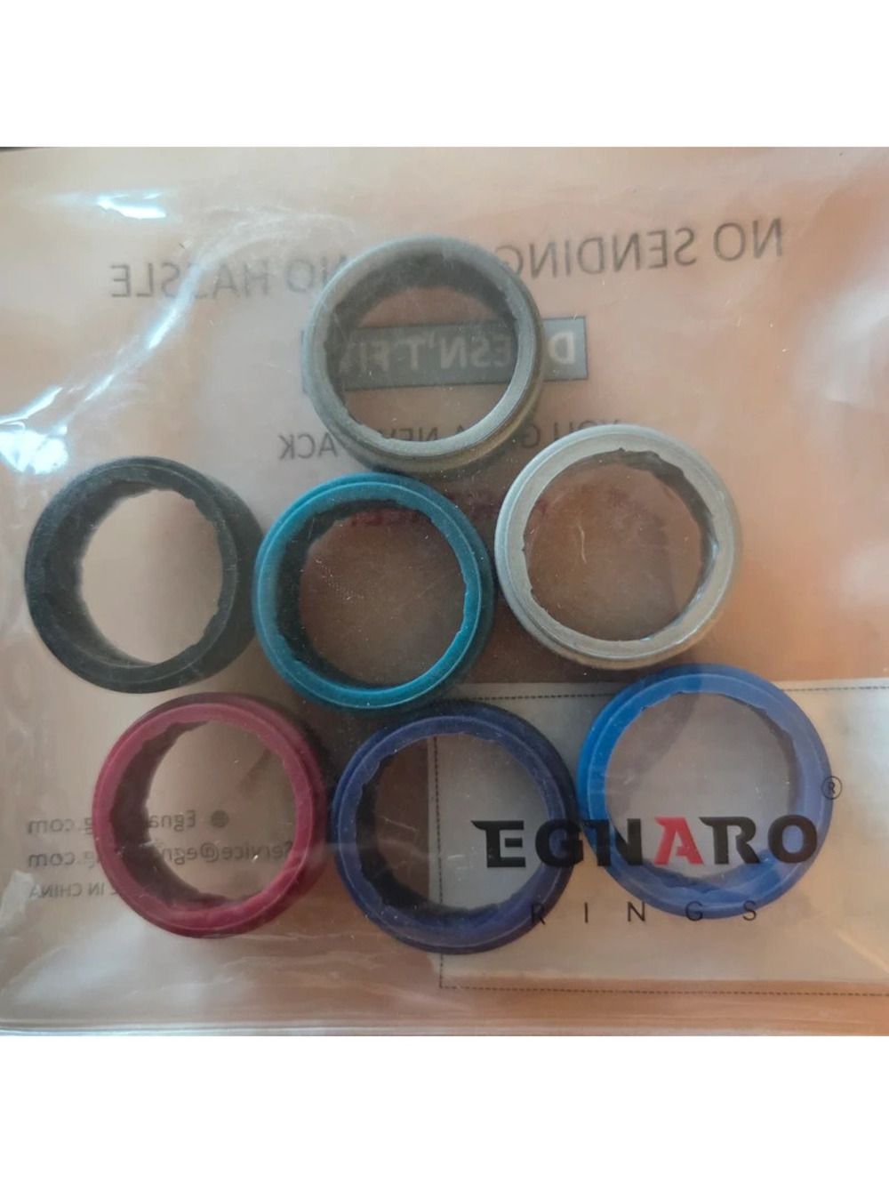 New Egnaro Sz 9 Silicone Rings